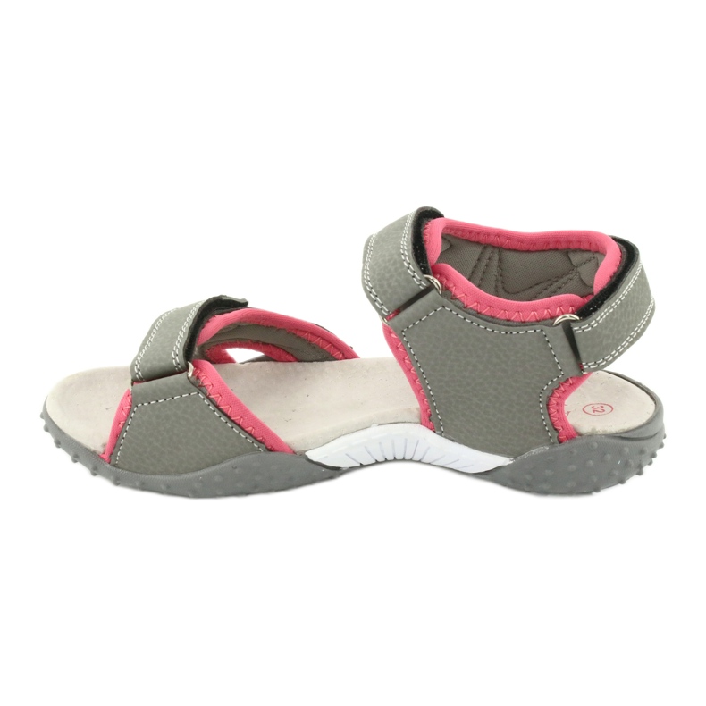 American Club Sandalias Inserto de cuero deportivo RL26/20 gris/coral 1