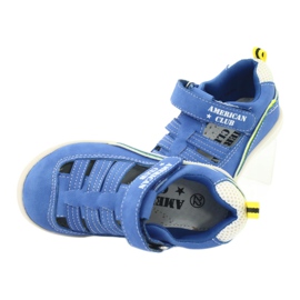 American Club Sandalias de niños Inserto de cuero GC12/20 Azul 5