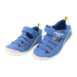 American Club Sandalias de niños Inserto de cuero GC12/20 Azul 2