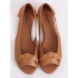 Bailarina recortada camel CC221P Camel marrón 2