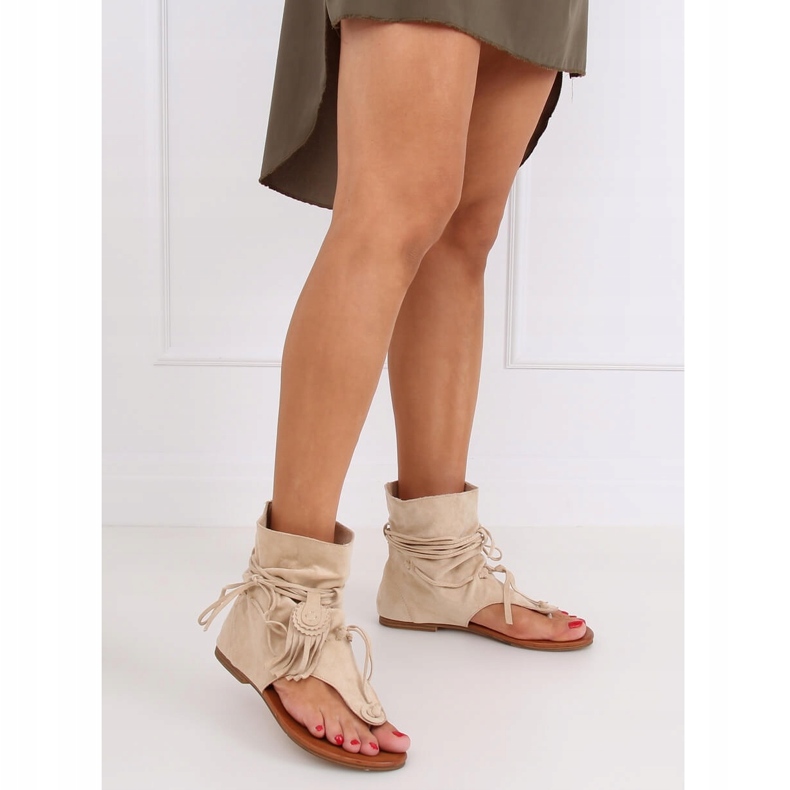 Chanclas con parte superior beige SL1010P Beige 1