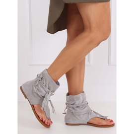 Chanclas grises con pala SL1010P Gris 2