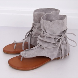 Chanclas grises con pala SL1010P Gris 1 Chanclas grises con pala SL1010P Gris 1