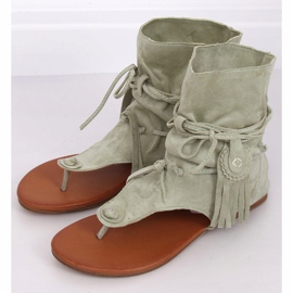 Chanclas con parte superior celadón SL1010P Verde 1 Chanclas con parte superior celadón SL1010P Verde 1