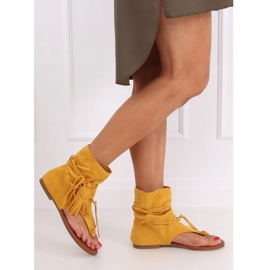 Chanclas con empeine miel SL1010P Amarillo 3
