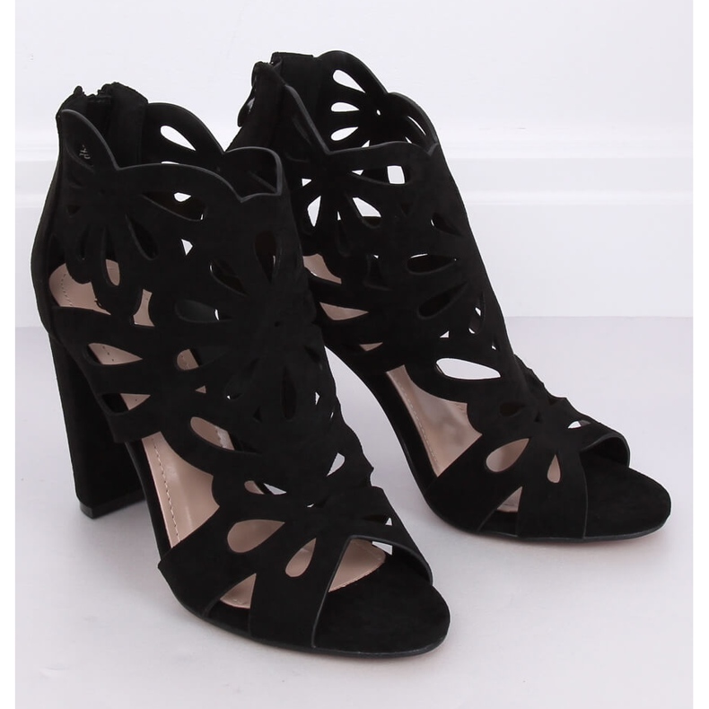 Botas negras de tacón calado M304P Negro 1 Botas negras de tacón calado M304P Negro 1