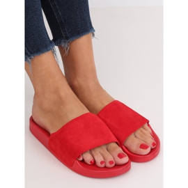 Pantuflas rojas rectas CK98 Rojo 2
