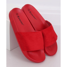 Pantuflas rojas rectas CK98 Rojo 4