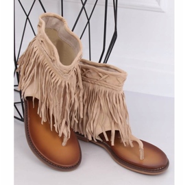 Chanclas beige con pala NS129P Beige 1 Chanclas beige con pala NS129P Beige 1