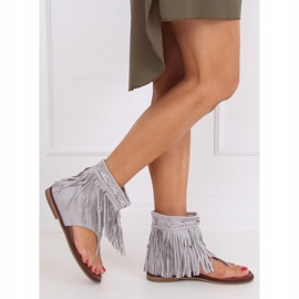 Chanclas grises con empeine NS129P Gris 2