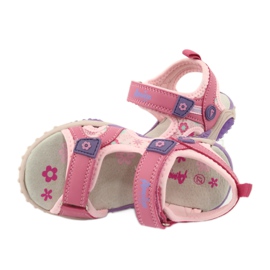 American Club Sandalias de niña de color púrpura HL17/19 americano rosado 4
