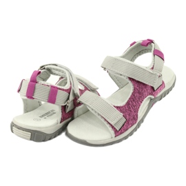 American Club Sandalias de niñas con un inserto de cuero RL25/20 rosa/gris rosado 3