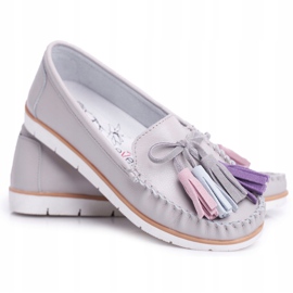 EVE Mocasines Mujer Piel Gris Bebbo 8