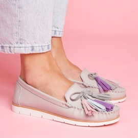 EVE Mocasines Mujer Piel Gris Bebbo 3