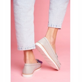EVE Mocasines Mujer Piel Gris Bebbo 6