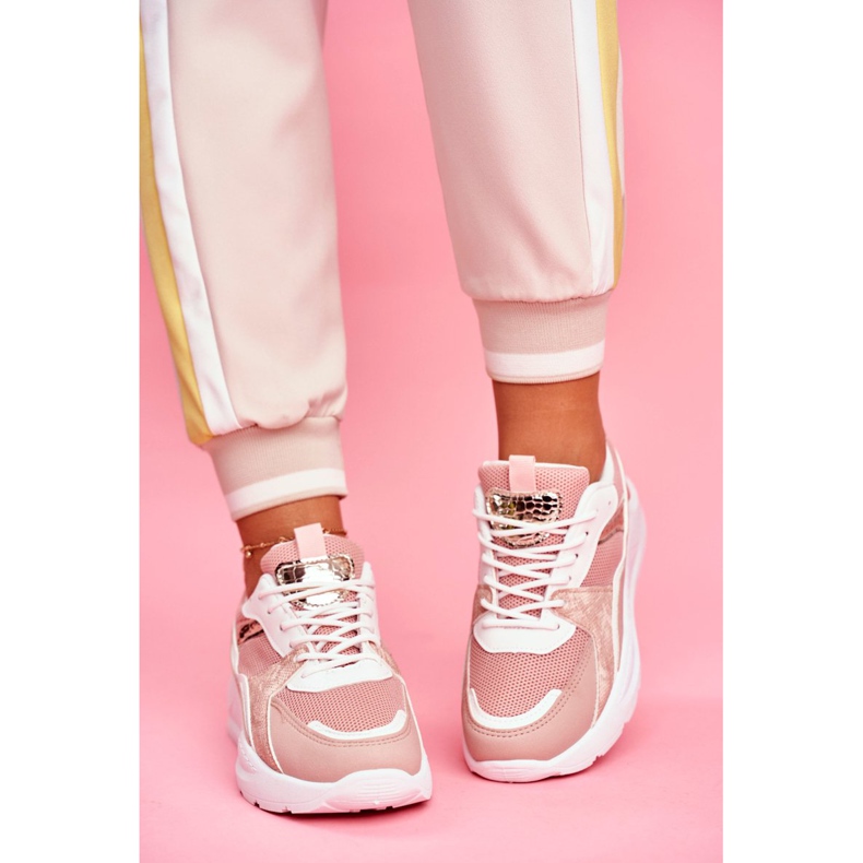 SEA Zapatillas deportivas de mujer Sneakers Blanco y Rosa Martina 2