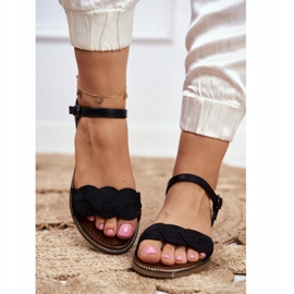 S.Barski Sandalias Planas de Mujer Negro Barski Humanity 5