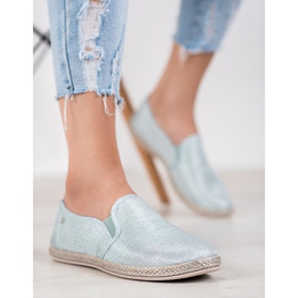 Balada Slipons de tela ligera azul 1