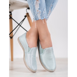 Balada Slipons de tela ligera azul 2