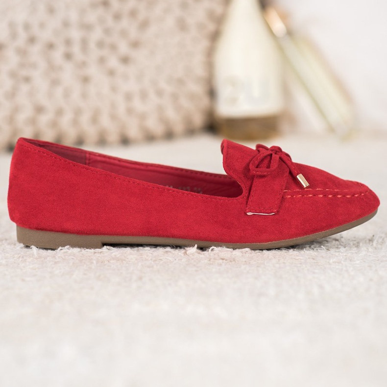 Small Swan Mocasines rojos 1