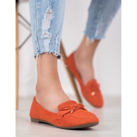 Small Swan Mocasines naranjas 4