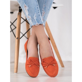 Small Swan Mocasines naranjas 5