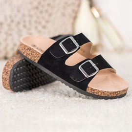 Zapatillas VINCEZA con Hebilla negro 1