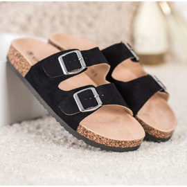 Zapatillas VINCEZA con Hebilla negro 2