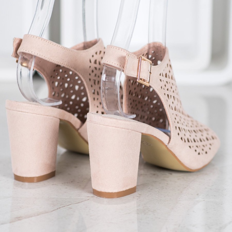 Goodin Sandalias caladas con ante marrón 1