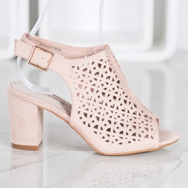 Goodin Sandalias caladas con ante marrón 5