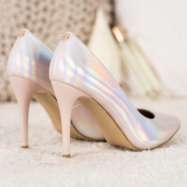 Goodin Tacones altos elegantes beige 3