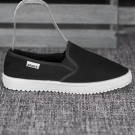 SHELOVET Zapatillas sin cordones en la plataforma negro 3