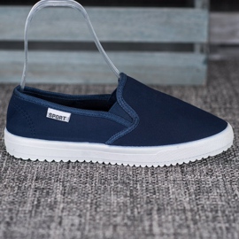 SHELOVET Zapatillas sin cordones en la plataforma azul 3