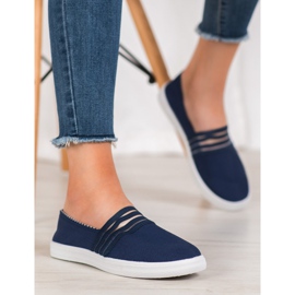 SHELOVET Zapatillas cómodas sin cordones azul 3