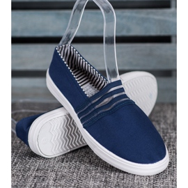 SHELOVET Zapatillas cómodas sin cordones azul 1