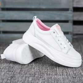 SHELOVET Zapatillas en la plataforma Nice Girl blanco 4