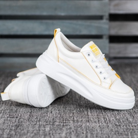 SHELOVET Zapatillas en la plataforma Nice Girl blanco 4