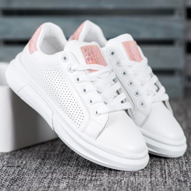 SHELOVET Zapatos deportivos blancos 4