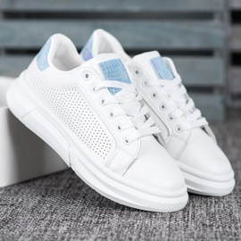 SHELOVET Zapatos deportivos blancos 1