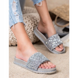 Zapatillas en la plataforma VINCEZA gris 5