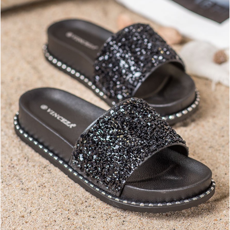 Zapatillas en la plataforma VINCEZA negro 1