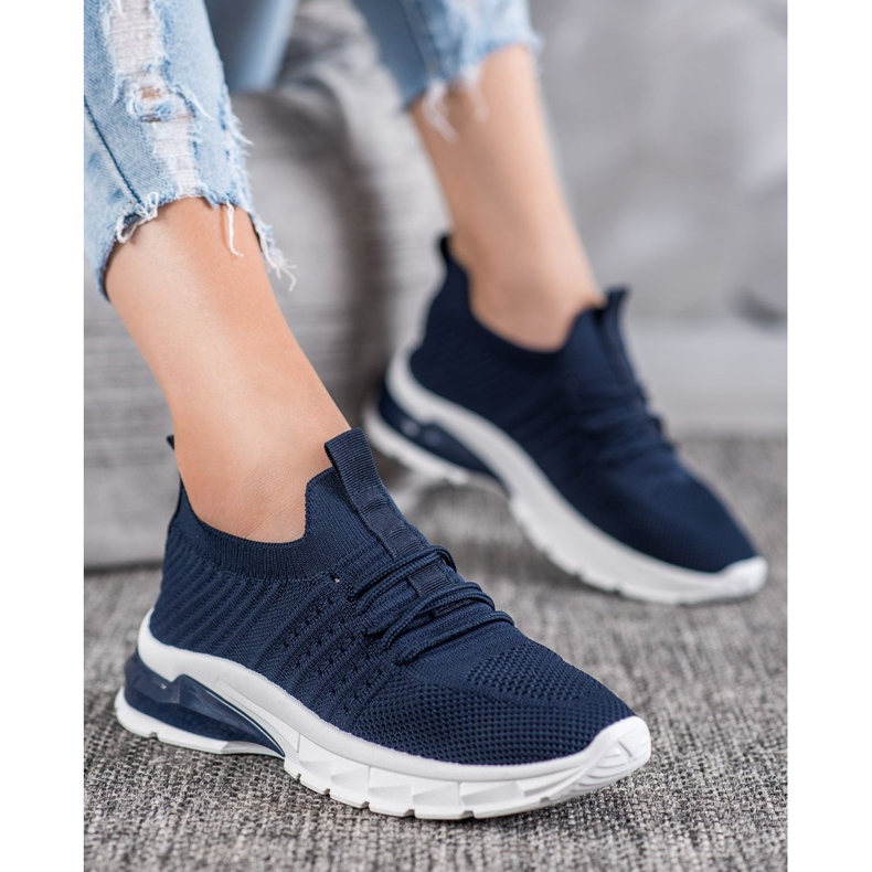 Bella Paris Zapatillas caladas azul 1