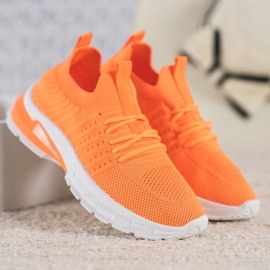 Bella Paris Zapatillas caladas naranja 4