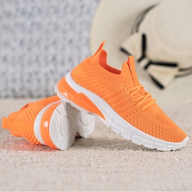 Bella Paris Zapatillas caladas naranja 3