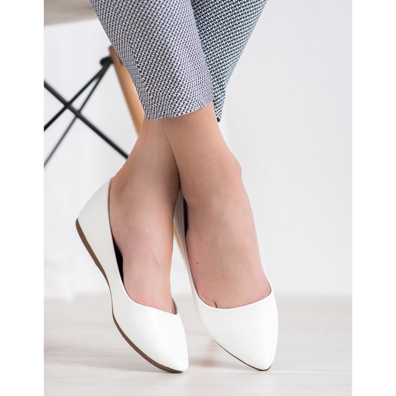 Seastar Bailarinas de piel ecológica blanca blanco 1