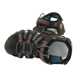 American Club Sandalias infantiles con inserción de espuma American DR01/20 negro/gris 4
