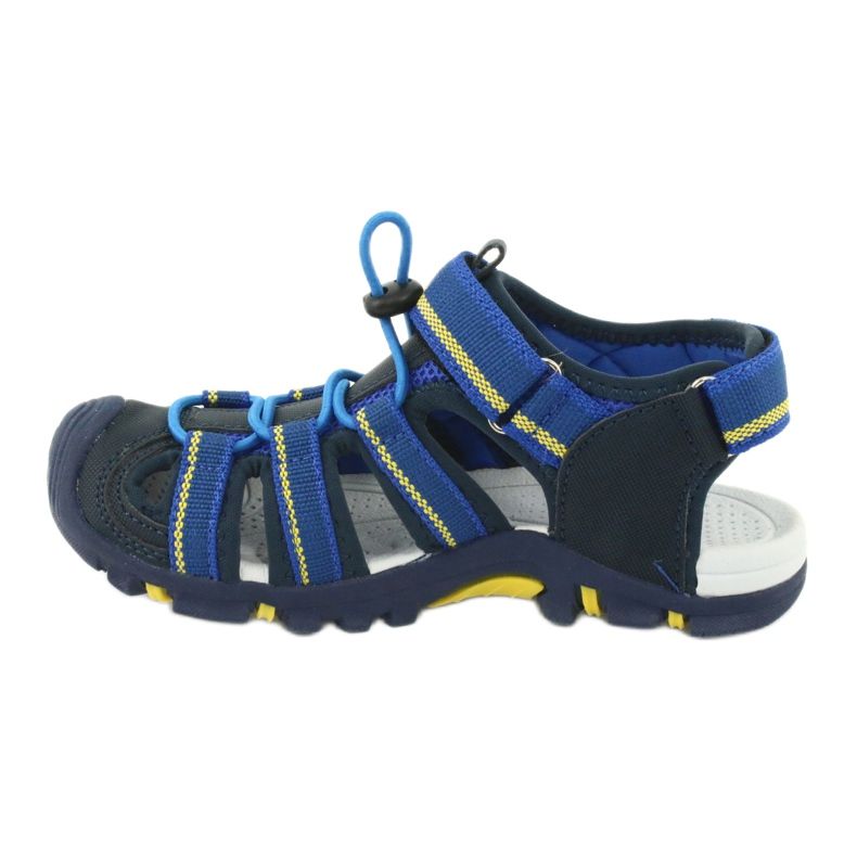 American Club Sandalias para niños con inserto de espuma American DR01 / 20 azul marino azul amarillo 1