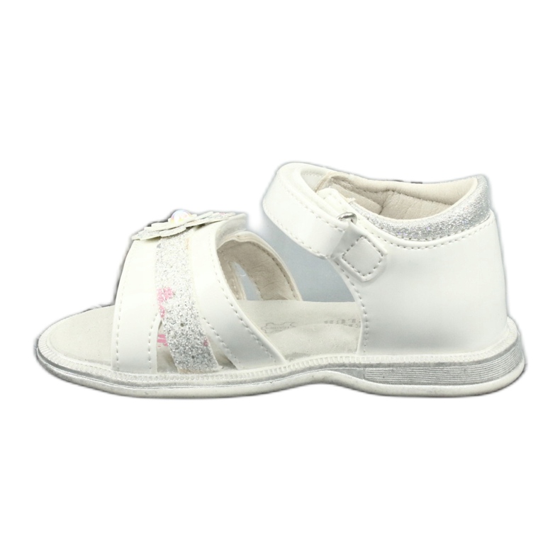 American Club Sandalias Flores de niñas con una perla XD12/20 White blanco 1