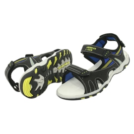 American Club Sandalias deportivas de niños Inserto de cuero RL30/20 Negro 3