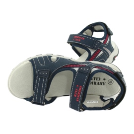 American Club Sandalias de niños Inserto de cuero RL30/20 azul marino 4